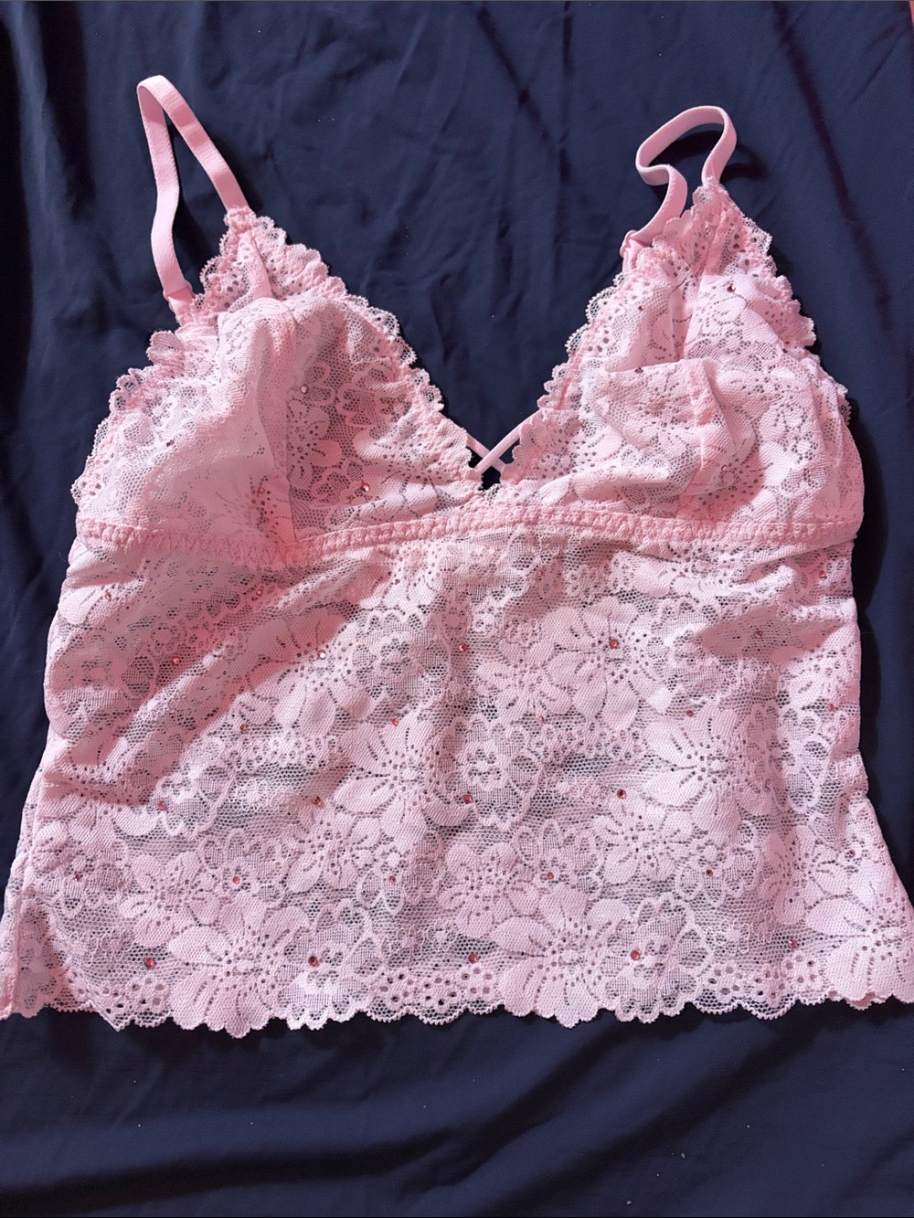 PINK WINK LONGLINE TRIANGLE BRALETTE